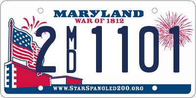 MD license plate 2MD1101