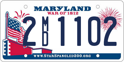 MD license plate 2MD1102