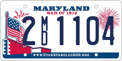 MD license plate 2MD1104