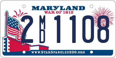 MD license plate 2MD1108