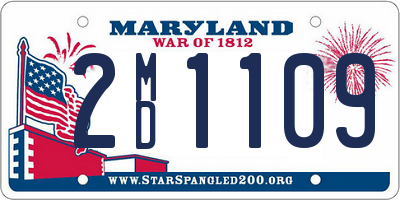 MD license plate 2MD1109