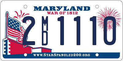 MD license plate 2MD1110