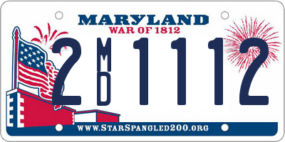 MD license plate 2MD1112