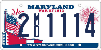 MD license plate 2MD1114