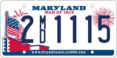 MD license plate 2MD1115