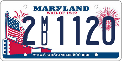 MD license plate 2MD1120