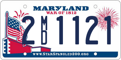 MD license plate 2MD1121