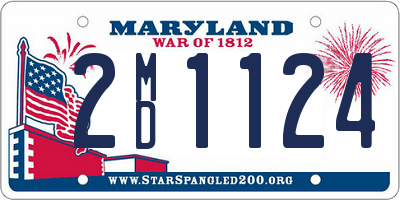 MD license plate 2MD1124