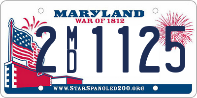 MD license plate 2MD1125