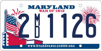 MD license plate 2MD1126