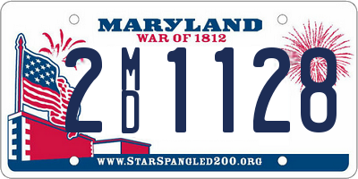 MD license plate 2MD1128