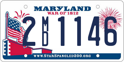 MD license plate 2MD1146