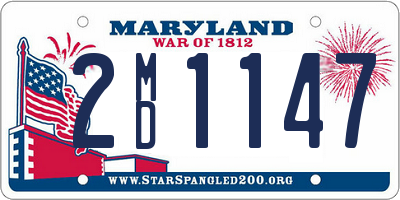 MD license plate 2MD1147