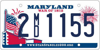 MD license plate 2MD1155