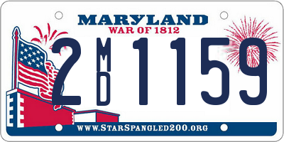 MD license plate 2MD1159