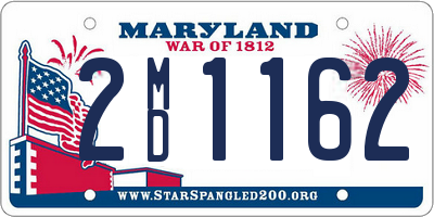 MD license plate 2MD1162