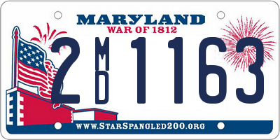 MD license plate 2MD1163