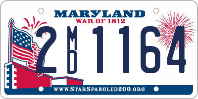 MD license plate 2MD1164