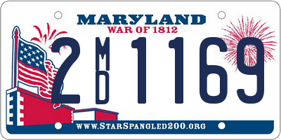 MD license plate 2MD1169