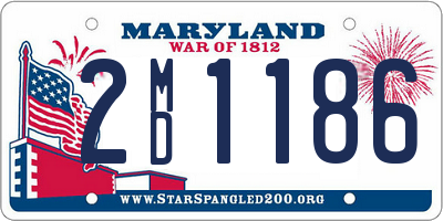 MD license plate 2MD1186