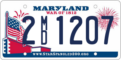 MD license plate 2MD1207