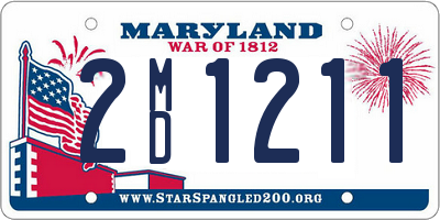 MD license plate 2MD1211