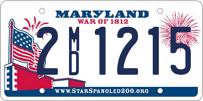 MD license plate 2MD1215