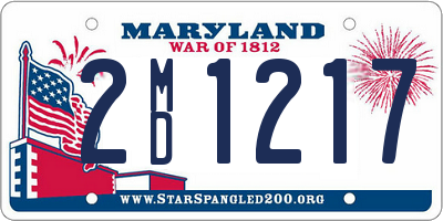 MD license plate 2MD1217