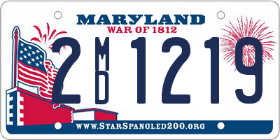 MD license plate 2MD1219