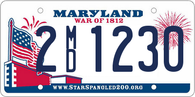 MD license plate 2MD1230