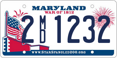 MD license plate 2MD1232