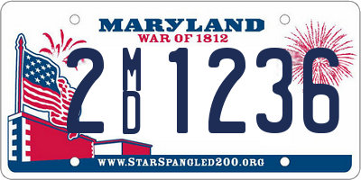 MD license plate 2MD1236