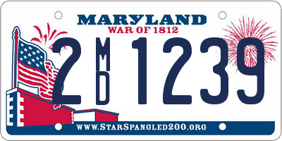 MD license plate 2MD1239