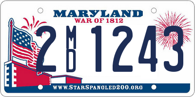 MD license plate 2MD1243