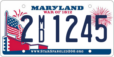 MD license plate 2MD1245