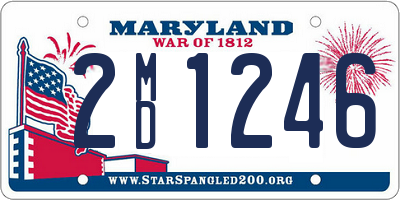 MD license plate 2MD1246