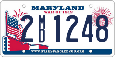 MD license plate 2MD1248