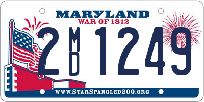 MD license plate 2MD1249