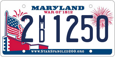 MD license plate 2MD1250