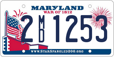 MD license plate 2MD1253