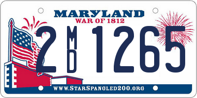 MD license plate 2MD1265