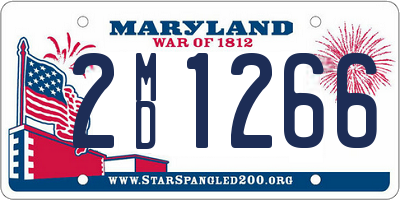 MD license plate 2MD1266