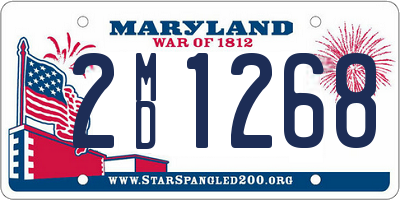 MD license plate 2MD1268