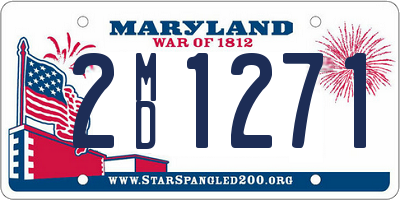 MD license plate 2MD1271