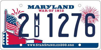 MD license plate 2MD1276