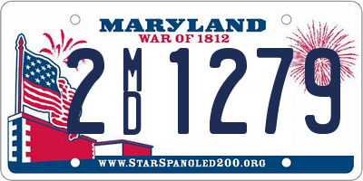 MD license plate 2MD1279