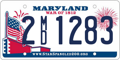 MD license plate 2MD1283