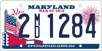 MD license plate 2MD1284