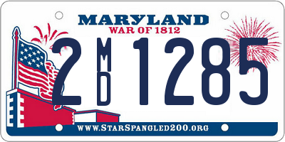 MD license plate 2MD1285