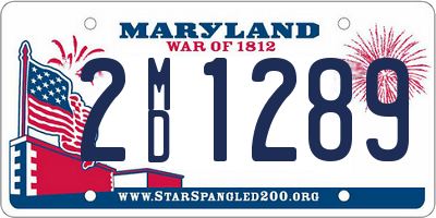 MD license plate 2MD1289